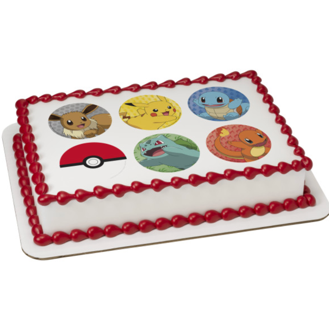 Licensed Pokémon Battle PhotoCake edible image cake topper
