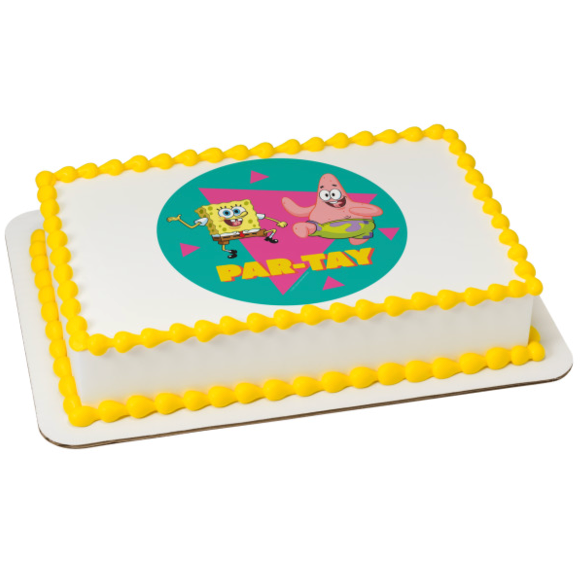 SpongeBob SquarePants Par-Tay PhotoCake edible image cake topper  

Licensed SpongeBob SquarePants edible icing cake topper for birthdays  

SpongeBob Par-Tay edible cake decoration processed in Canada  

PhotoCake Edible Image SpongeBob birthday cake topper  

SpongeBob SquarePants cake topper printed on edible icing sheet