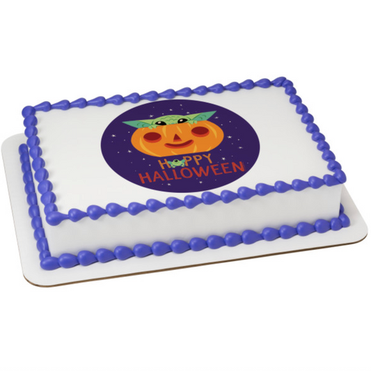 STAR WARS The Mandalorian Grogu Happy Halloween edible cake topper

Licensed PhotoCake Grogu Halloween edible icing image

Grogu Halloween cake topper processed in Canada

Star Wars Mandalorian edible image cake decoration

Grogu edible icing sheet for Halloween cake

PhotoCake edible image Star Wars cake topper Canada
