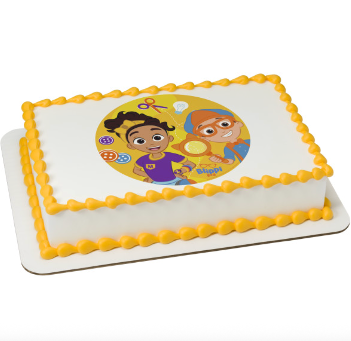 Blippi™ PhotoCake® Edible Image® cake topper printed in Canada  

Licensed Blippi™ edible icing sheet for kids birthday cake  

Blippi™ edible cake topper PhotoCake® design for party cakes  

Blippi™ birthday cake edible image icing sheet Canada  

PhotoCake® Edible Image® Blippi™ cake decoration for children’s birthdays
