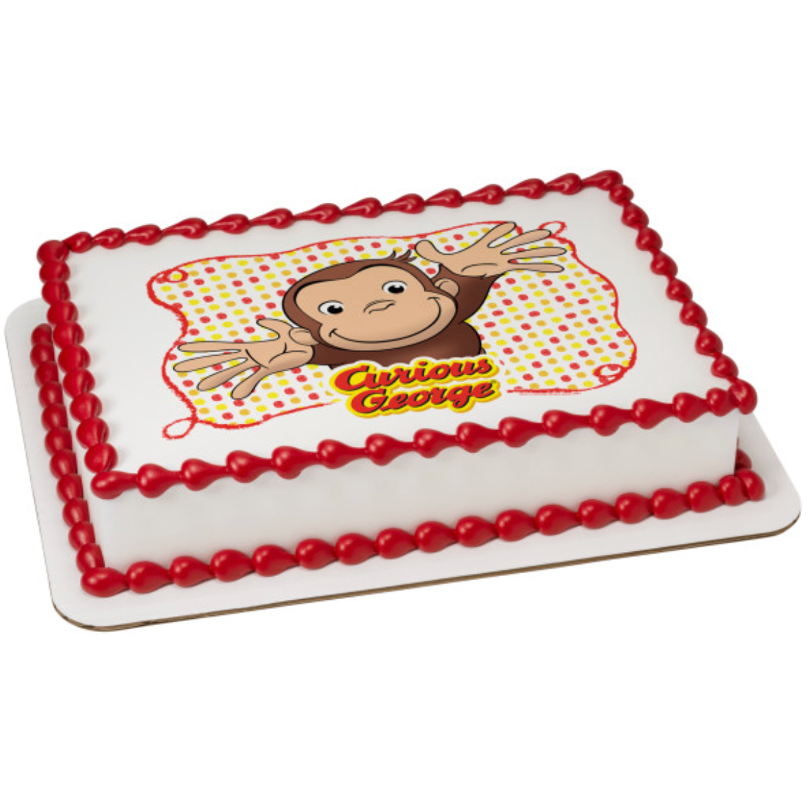 Curious George Let’s Celebrate edible cake topper
Licensed Curious George PhotoCake edible image
Curious George birthday cake edible icing topper
Curious George Let’s Celebrate cake decoration
PhotoCake edible icing image printed in Canada
Curious George edible cake topper for kids birthday
