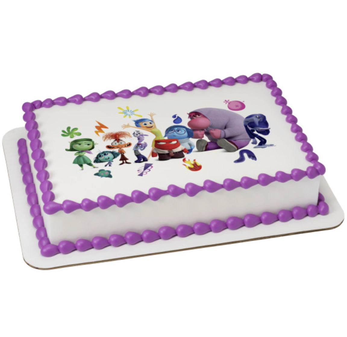 Disney and Pixar Inside Out 2 You Belong PhotoCake edible image cake topper processed in Canada

