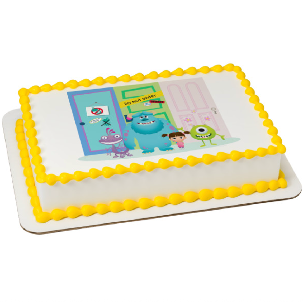 Disney and Pixar Monsters Inc Do Not Enter PhotoCake edible image cake topper

