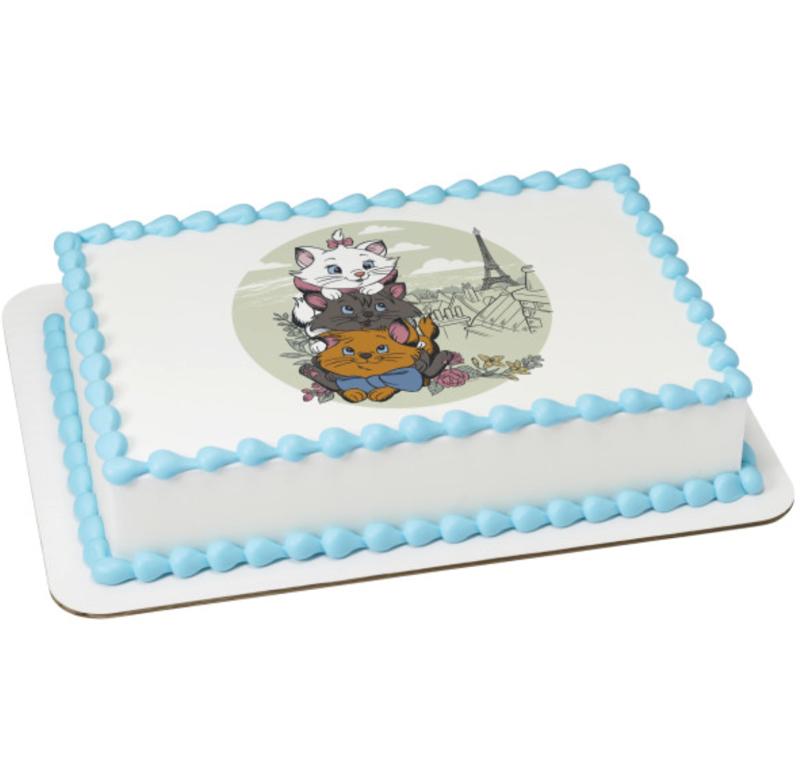 Disney’s The Aristocats PhotoCake edible icing cake topper
Licensed Disney Aristocats Edible Image cake topper
The Aristocats edible icing sheet cake decoration
Disney Aristocats birthday cake topper processed in Canada
PhotoCake Edible Image icing topper for Disney themed cake
