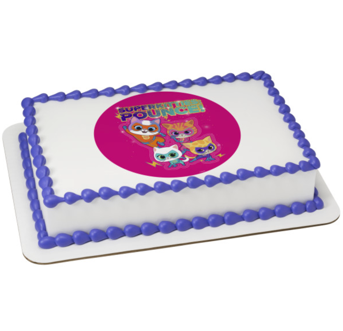 Disney Jr. SuperKitties Pounce! PhotoCake Edible Image icing cake topper processed in Canada