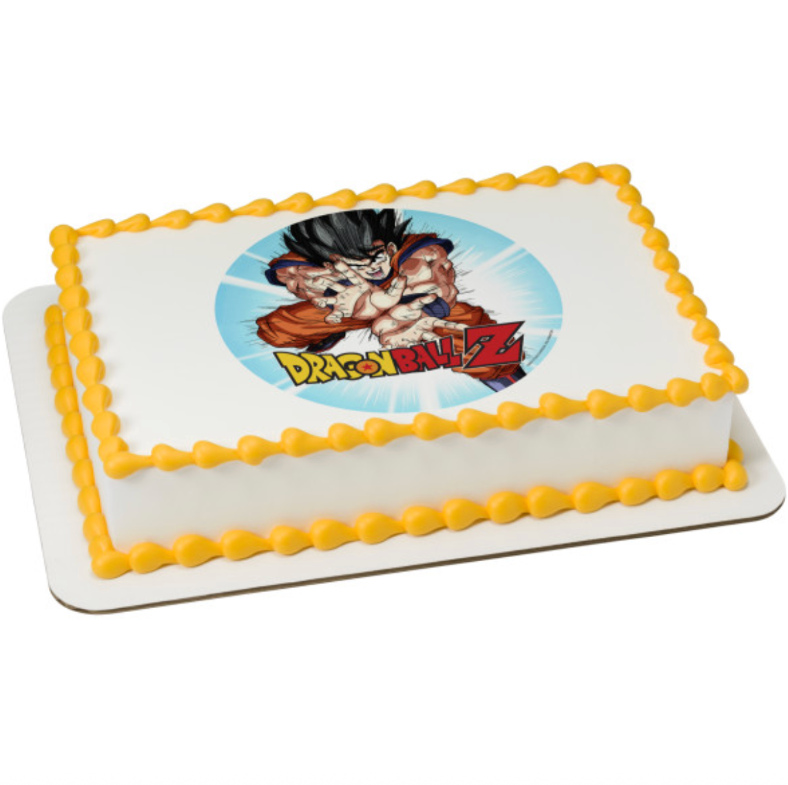 Dragon Ball Z Son Goku licensed PhotoCake edible icing cake topper processed in Canada
