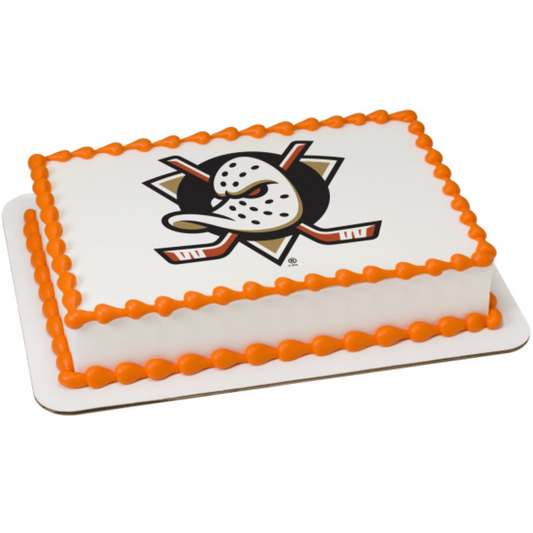 NHL® Licensed Anaheim Ducks PhotoCake® Edible Image® Cake Topper – Official Hockey Cake Decoration, Canada
