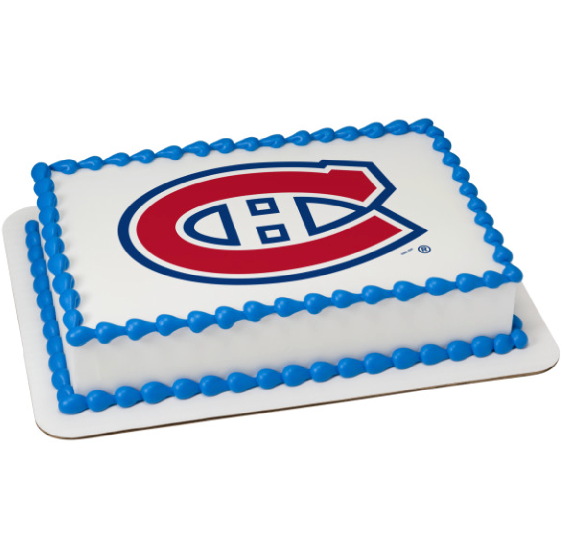 NHL® Licensed Montreal Canadiens PhotoCake® Edible Image® Cake Topper - Official Hockey Team Design
