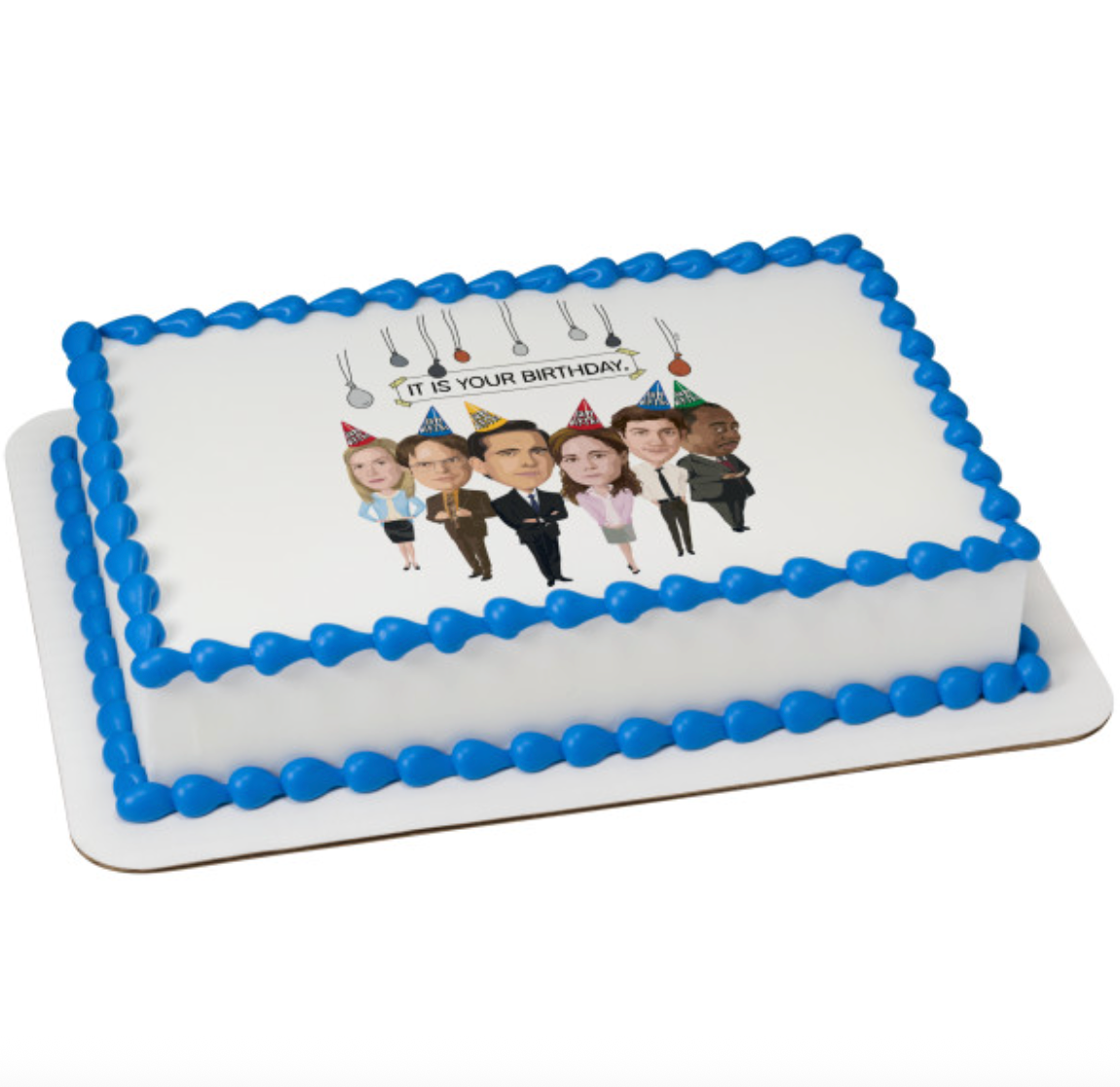 The Office It Is Your Birthday licensed PhotoCake Edible Image cake topper printed in Canada
