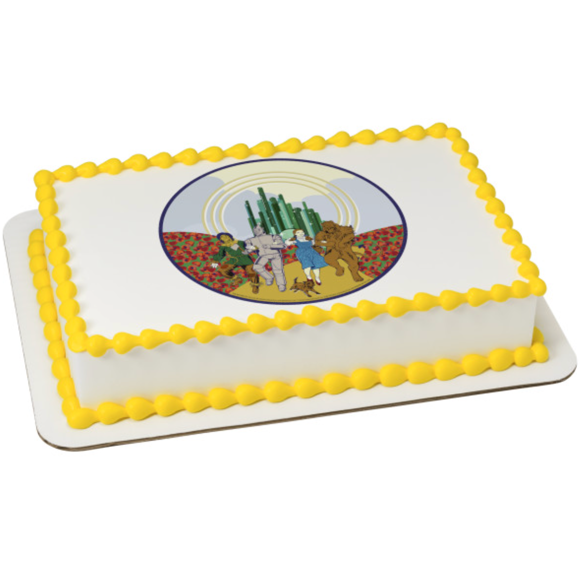The Wizard of Oz officially licensed PhotoCake Edible Image cake topper printed on edible icing sheet, available in Canada
