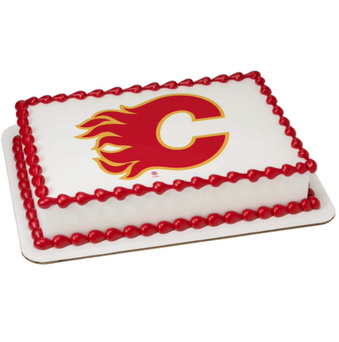 Officially Licensed NHL Calgary Flames PhotoCake Edible Image Cake Topper - Canada
