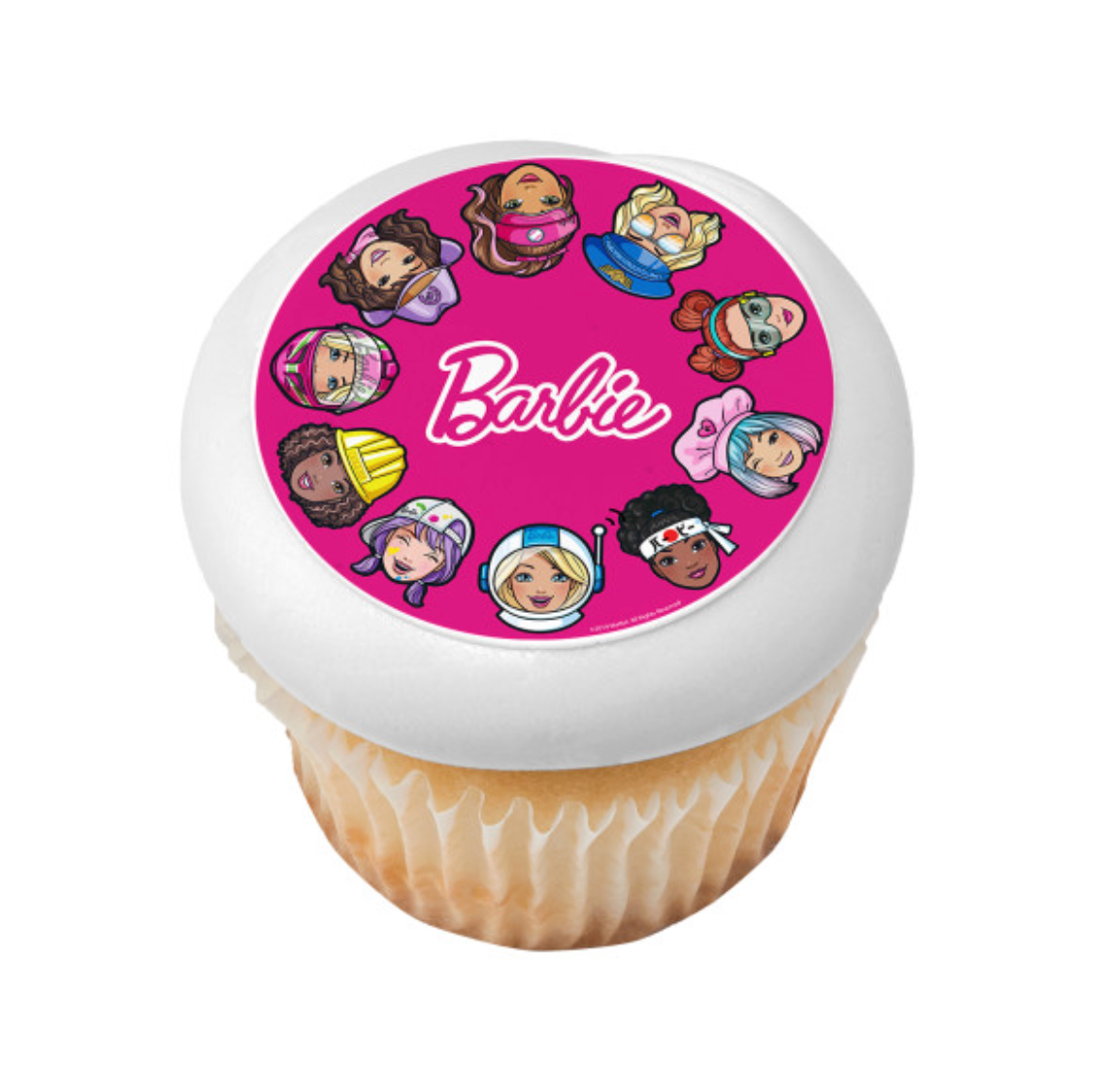 Barbie She Does It All PhotoCake edible image cake topper processed in Canada  

Licensed Barbie edible icing sheet cake topper for birthday cakes  

Barbie She Does It All edible cake decoration for themed parties  

PhotoCake Edible Image Barbie cake topper on icing sheet  

Barbie birthday cake topper edible image Canada