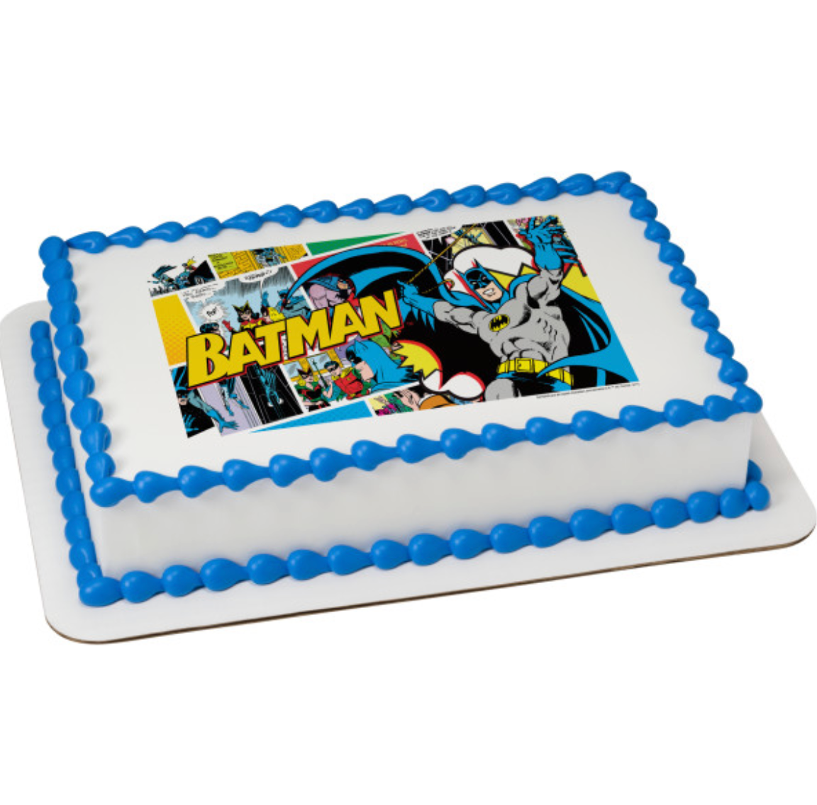 Batman™ POP! PhotoCake® Edible Image® edible icing cake topper

Licensed Batman™ edible cake topper printed on icing sheet

Batman™ POP! superhero birthday cake edible image

PhotoCake® Edible Image® Batman™ cake decoration processed in Canada

Batman™ themed edible icing sheet for birthday cakes

Licensed Batman™ cake topper for kids superhero parties

Batman™ POP! edible image cake topper Canada
