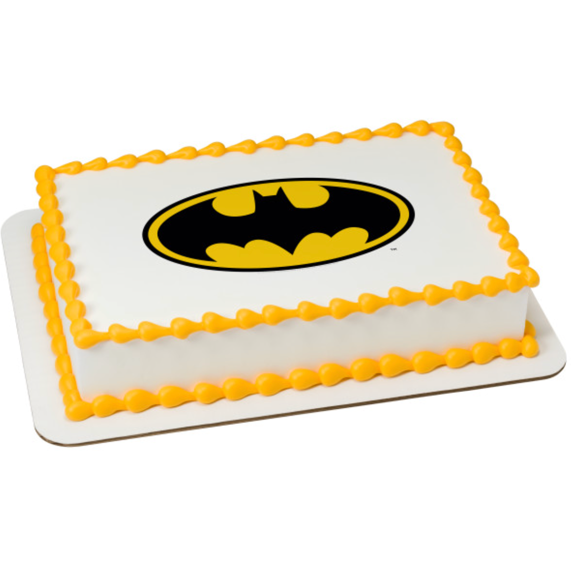 Licensed Batman™ Emblem edible icing cake topper for birthday cakes
