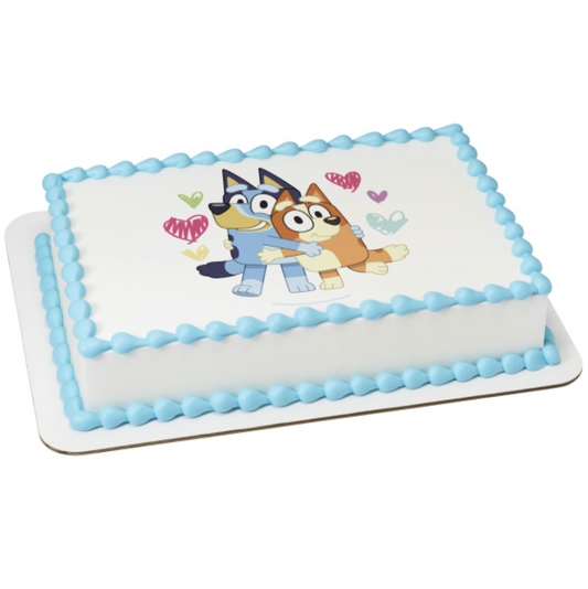 Licensed Bluey I'll Always Be Here for You PhotoCake edible image cake topper
