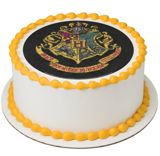 Licensed HARRY POTTER™ HOGWARTS™ Crest PhotoCake® Edible Image® cake topper processed in Canada



HOGWARTS™ crest edible icing cake topper for birthday cake decorating



PhotoCake® Edible Image® featuring licensed HARRY POTTER™ HOGWARTS™ crest design



Edible icing sheet cake topper with HOGWARTS™ crest for themed party cakes



Canada processed licensed HARRY POTTER™ edible image cake topper