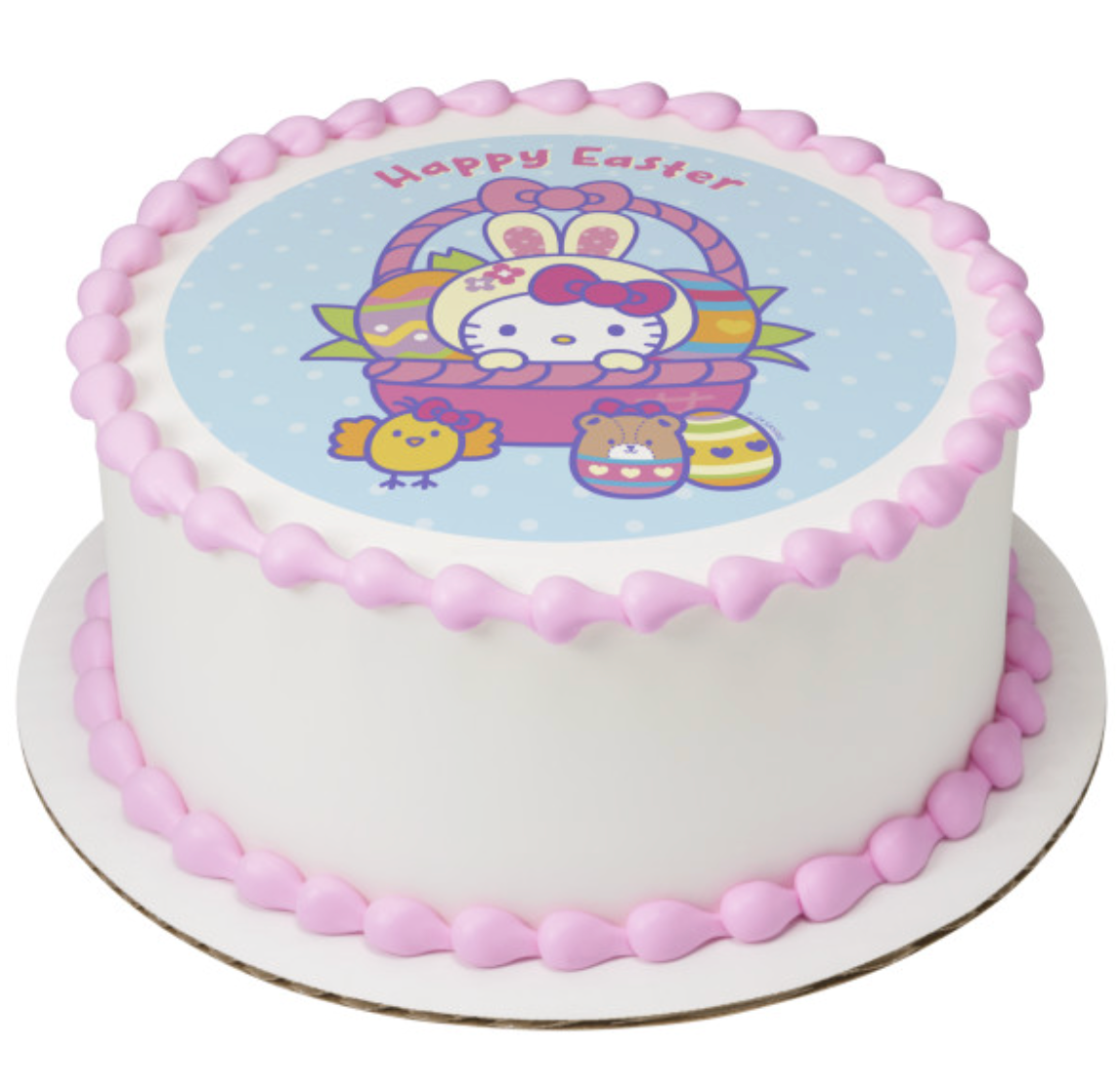 Hello Kitty Happy Easter PhotoCake edible image icing cake topper
