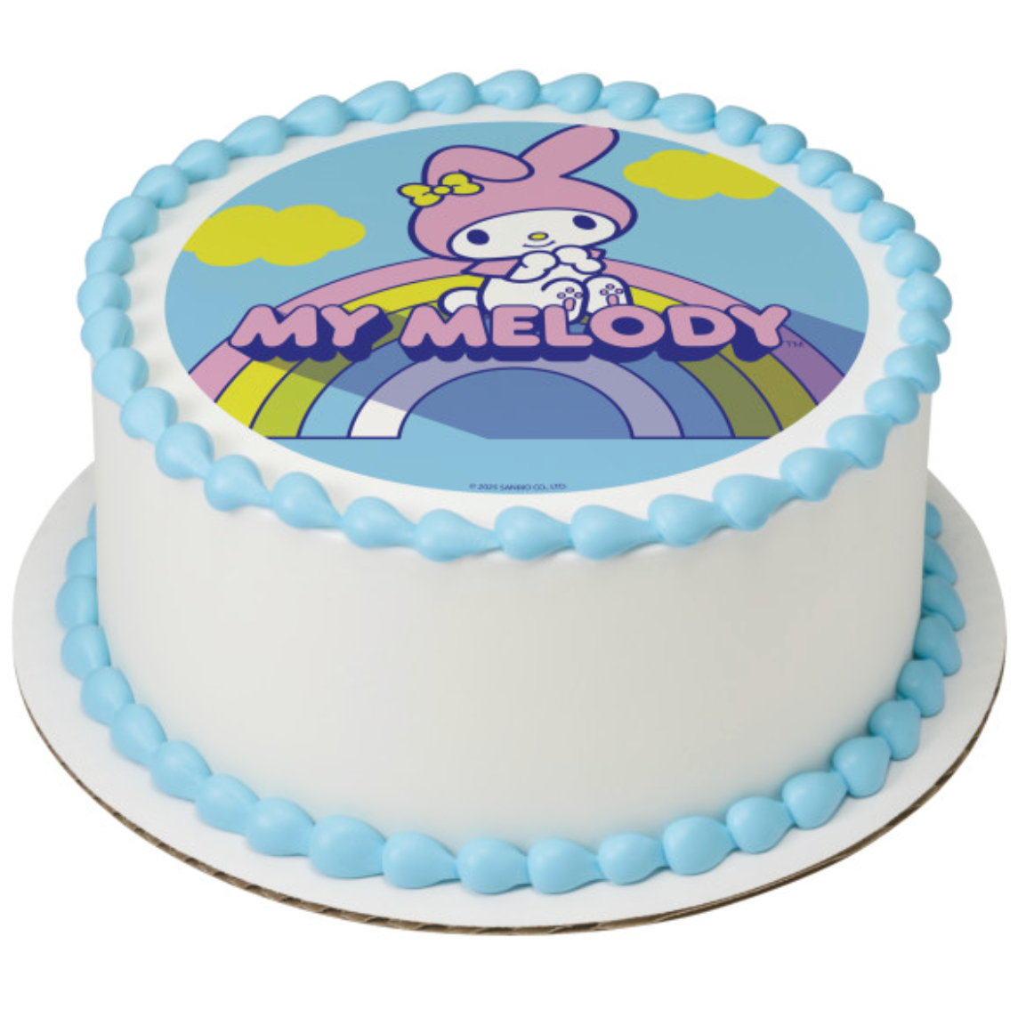 Hello Kitty and My Melody PhotoCake edible image cake topper processed in Canada
