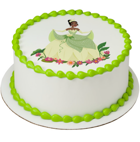 Princess Tiana edible cake topper for birthday cake
