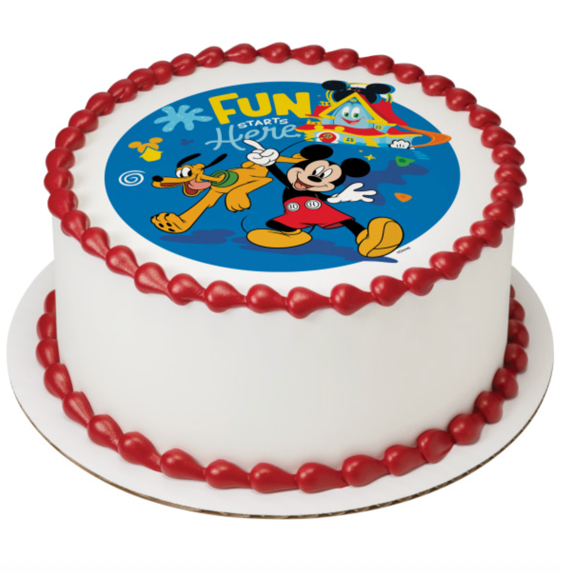 Disney Mickey Mouse Funhouse Fun Starts Here PhotoCake edible image cake topper
