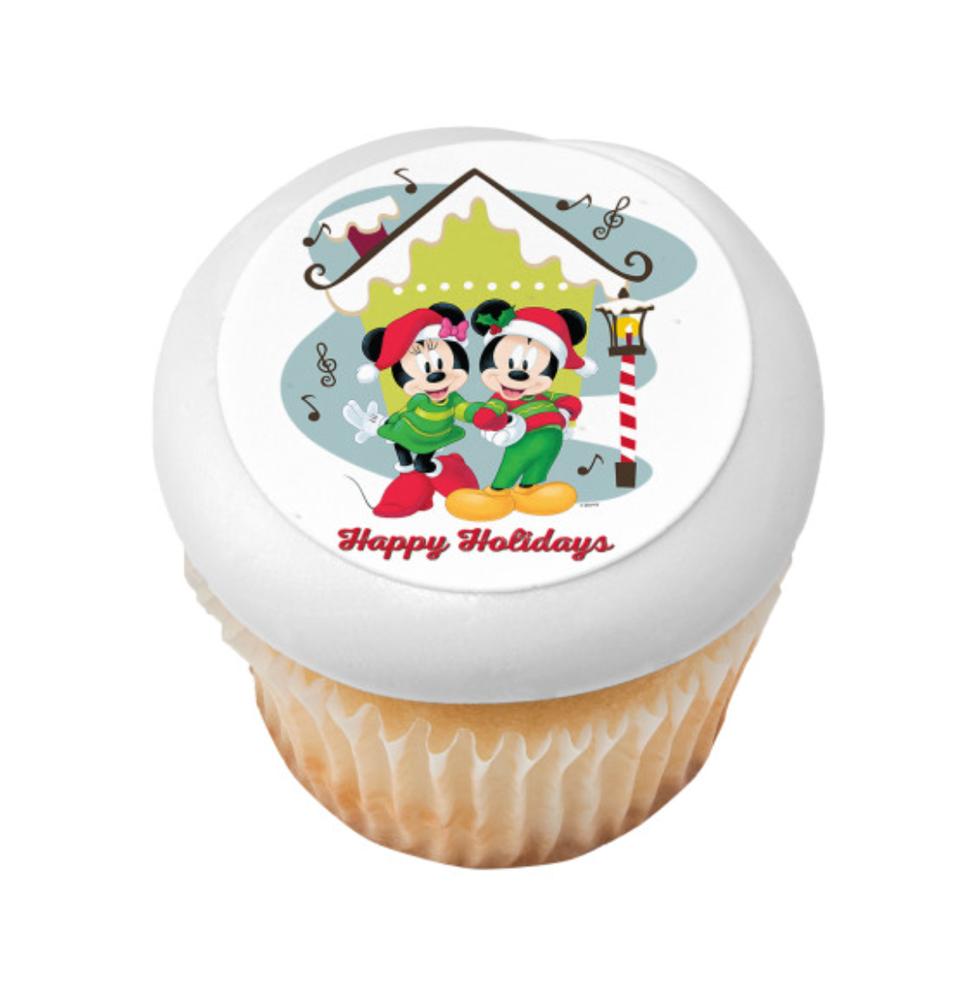 Mickey Mouse and Minnie Mouse Happy Holidays edible cake topper PhotoCake image  

Licensed PhotoCake edible image featuring Mickey Mouse and Minnie Mouse for holiday cakes  

Happy Holidays Mickey and Minnie edible icing sheet cake decoration  

Christmas Mickey Mouse and Minnie Mouse edible cake topper printed in Canada  

Disney holiday edible image cake topper for festive cakes and desserts  

Mickey and Minnie holiday PhotoCake edible icing topper for cakes  

Licensed Mickey Mouse Minnie Mouse Happy H