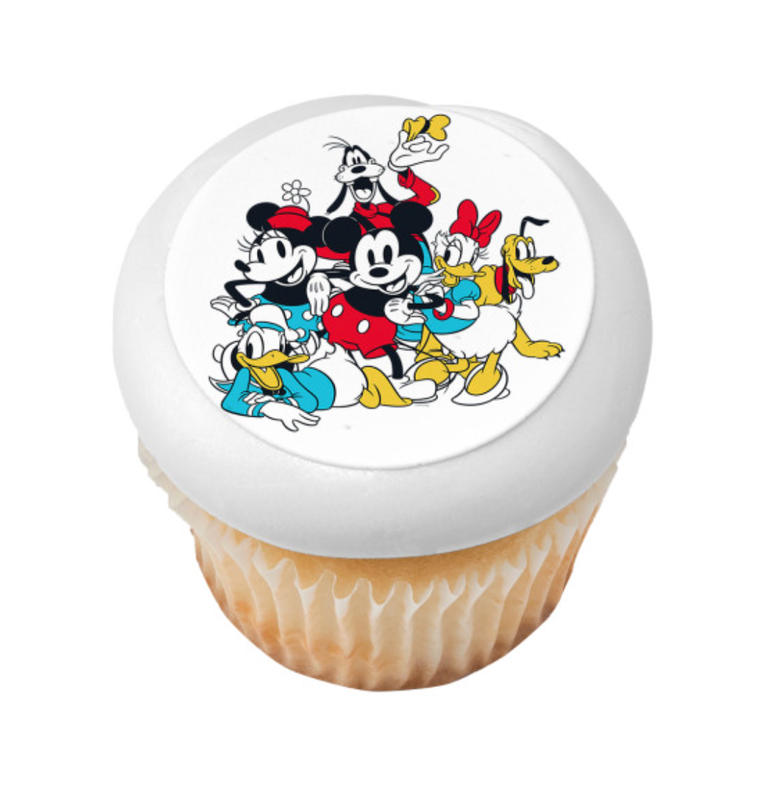 Mickey Mouse and Friends Sensational 6 PhotoCake edible image cake topper  

Licensed Mickey Mouse edible icing cake topper processed in Canada  

Mickey Mouse Minnie Donald Daisy Goofy Pluto edible cake image  

Sensational 6 PhotoCake Edible Image birthday cake topper  

Mickey Mouse and Friends edible icing sheet for birthday cake