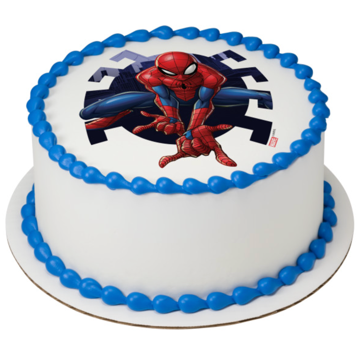 Licensed Marvel’s Spider-Man™ Web PhotoCake® Edible Image® icing cake topper

Spider-Man™ edible icing sheet cake topper processed in Canada

Marvel Spider-Man™ web design edible cake image for birthday cakes

PhotoCake® Edible Image® Spider-Man™ cake decoration

Licensed Spider-Man™ superhero edible cake topper for kids’ birthday cake
