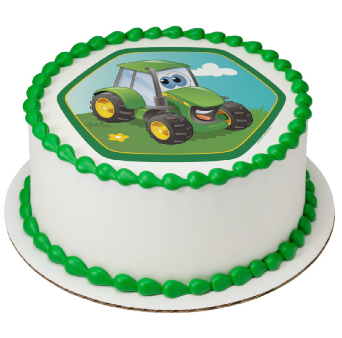 John Deere Johnny Tractor licensed PhotoCake edible image cake topper processed in Canada