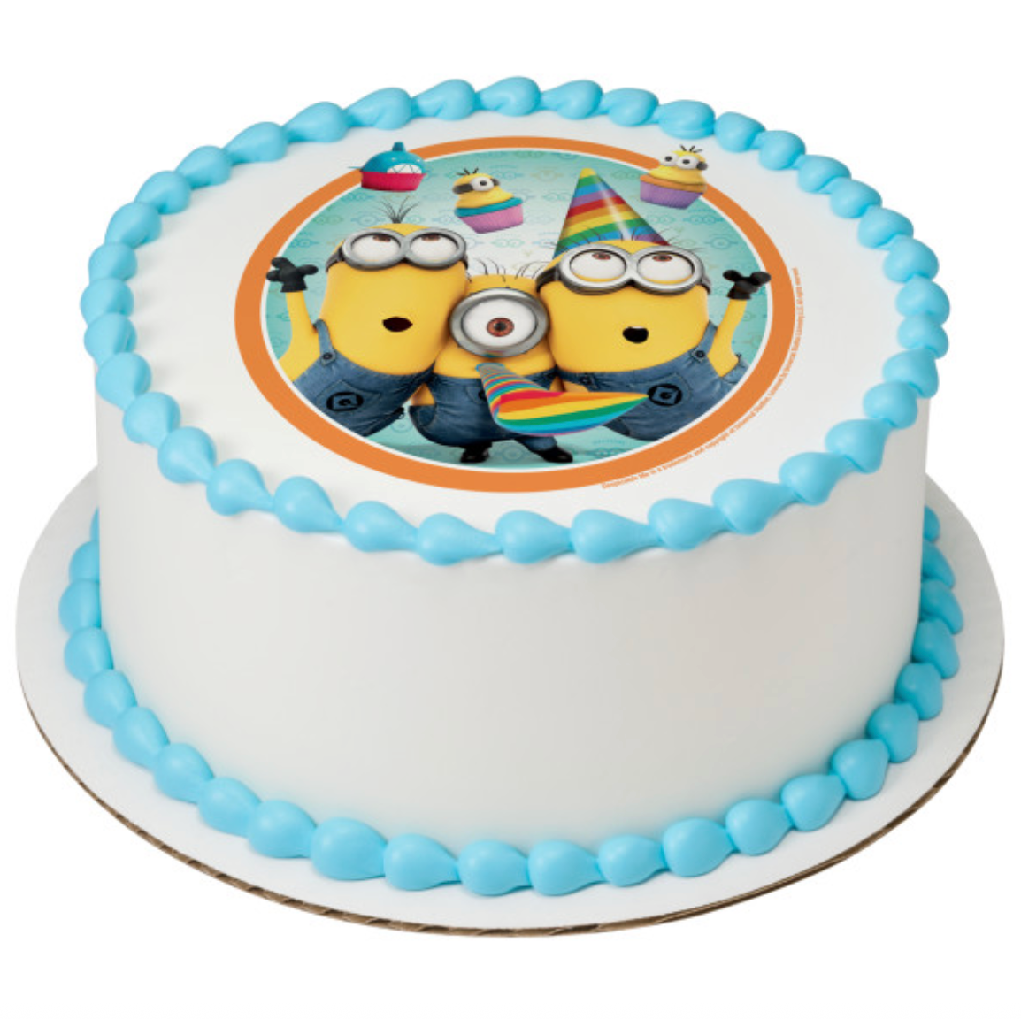 Despicable Me Party Time PhotoCake edible image cake topper printed in Canada
