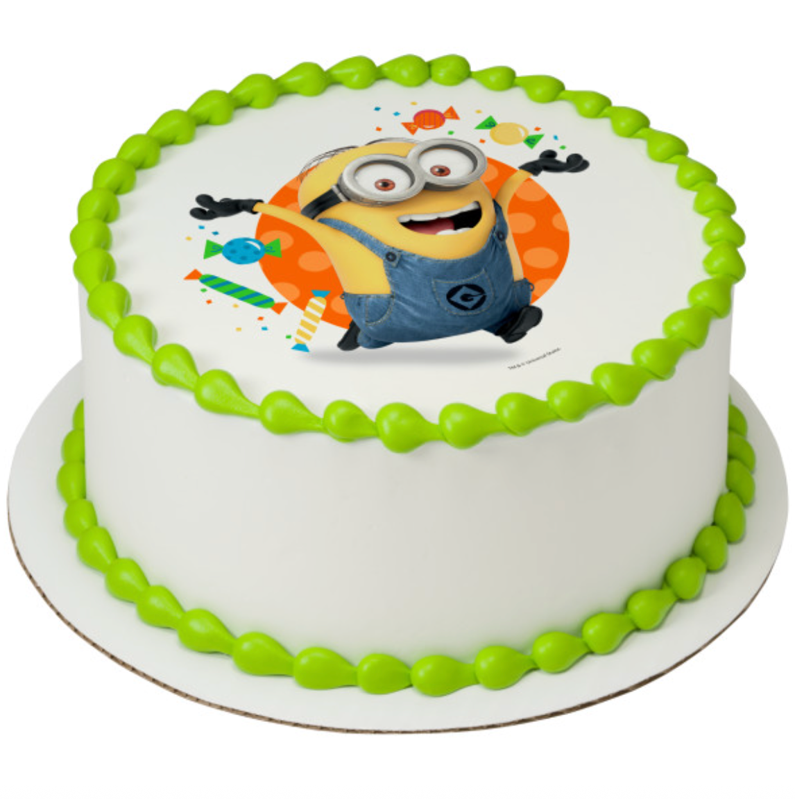 Despicable Me 3™ Let’s Party PhotoCake® Edible Image® edible icing cake topper processed in Canada
