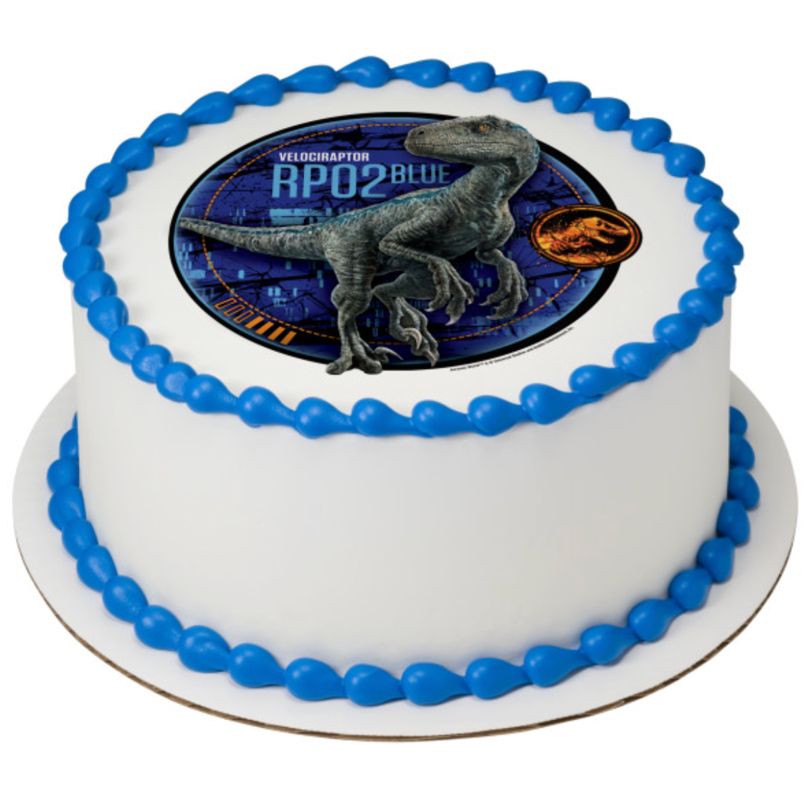 Licensed Jurassic World Fallen Kingdom Blue PhotoCake edible icing cake topper printed in Canada

Jurassic World Blue dinosaur Edible Image icing sheet for birthday cake

PhotoCake Edible Image Jurassic World Fallen Kingdom cake topper on edible icing sheet

Blue velociraptor Jurassic World edible cake topper for dinosaur birthday party

Licensed Jurassic World edible icing topper processed in Canada
