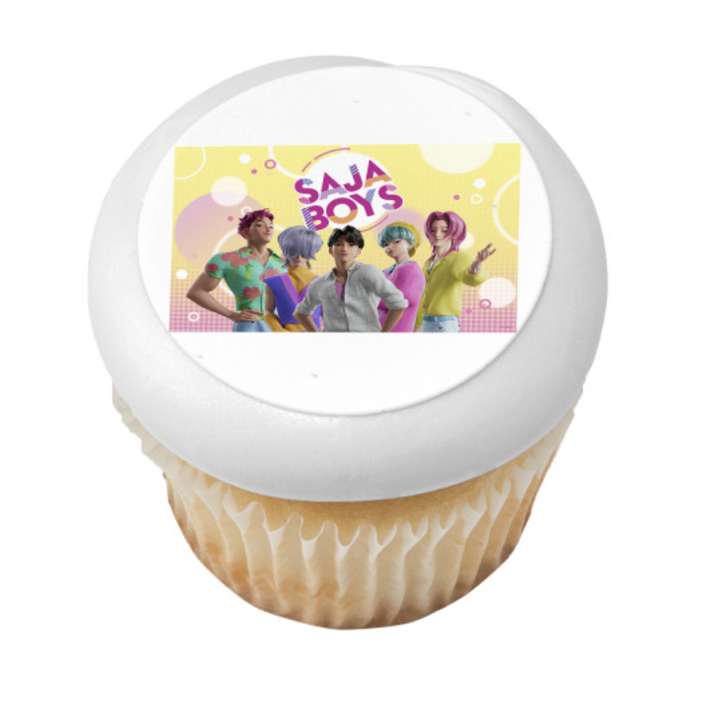 KPop Demon Hunters Soda Pop licensed PhotoCake edible image cake topper
