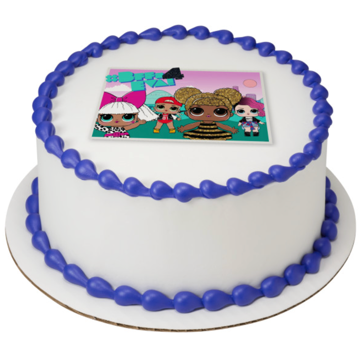 L.O.L. SURPRISE! Shine Bright PhotoCake edible image cake topper processed in Canada
