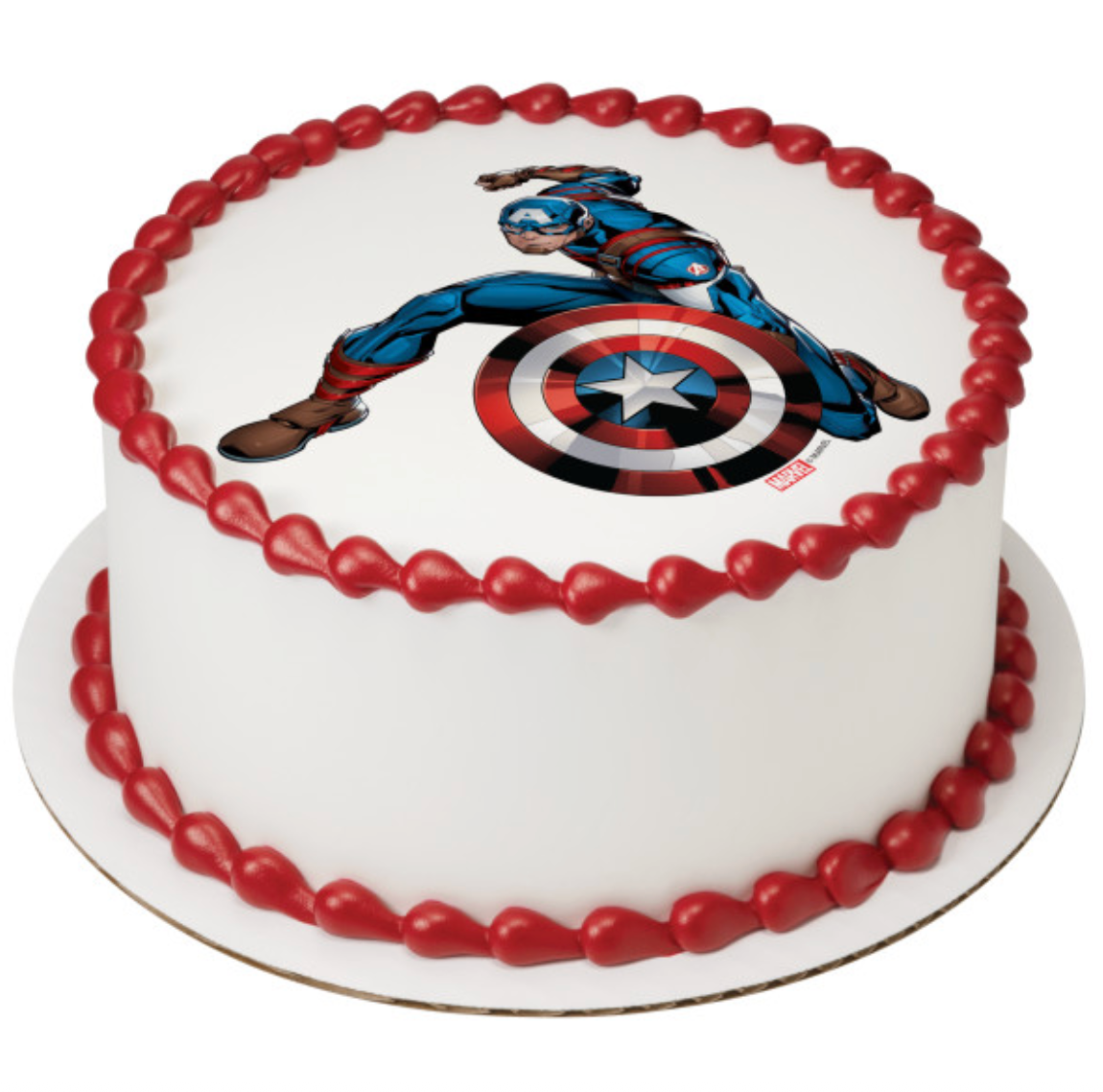 Marvel’s Captain America PhotoCake edible image icing cake topper
