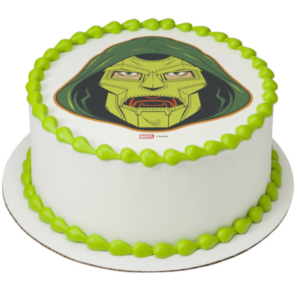 Licensed MARVEL Dr. Doom PhotoCake edible image icing cake topper printed in Canada



Doctor Doom edible icing sheet cake topper for MARVEL birthday cake



MARVEL Dr. Doom PhotoCake Edible Image cake decoration on icing sheet



Licensed superhero comic cake topper featuring MARVEL Dr. Doom



Dr. Doom edible cake image topper for comic book themed birthday cake



PhotoCake Edible Image MARVEL Dr. Doom icing sheet cake topper Canada