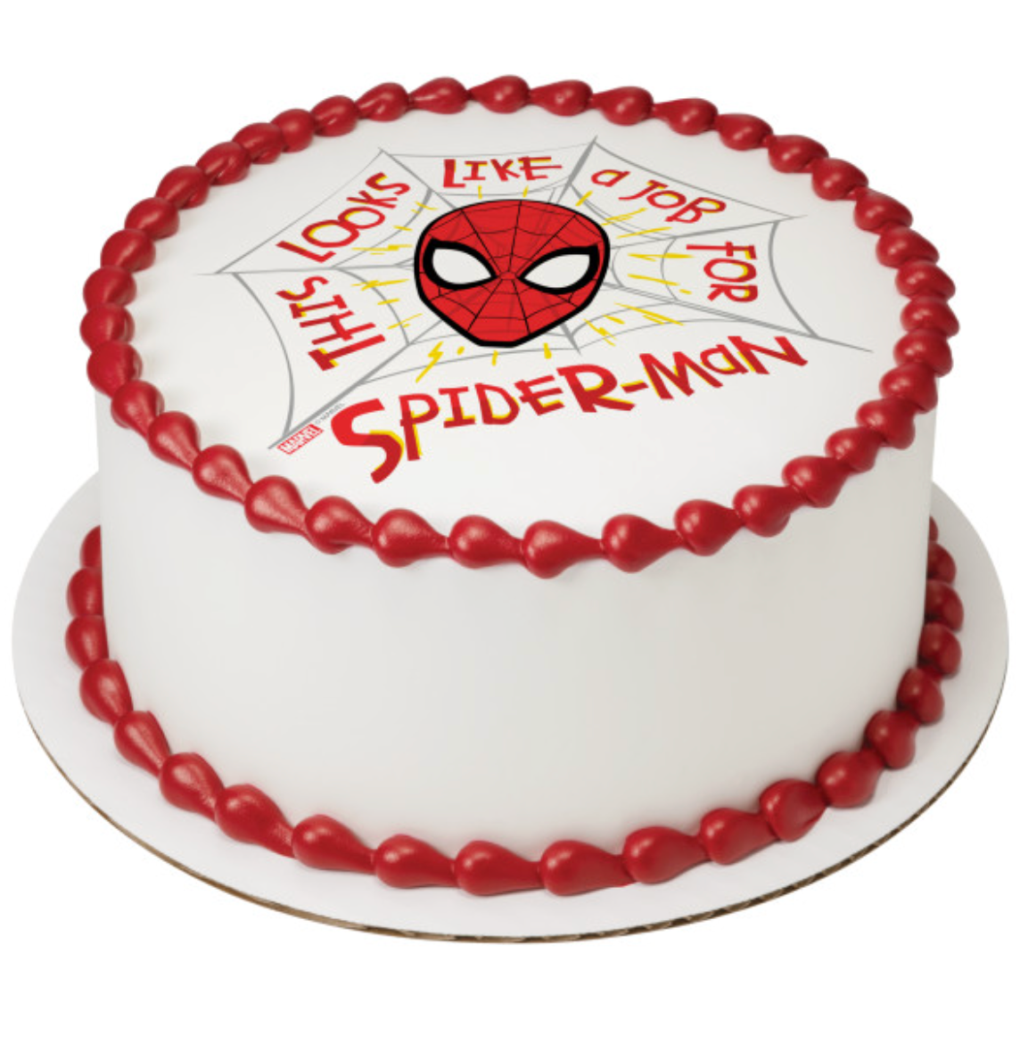 Marvel's Spider-Man™ A Job for Spider-Man™ PhotoCake® Edible Image® icing cake topper processed in Canada