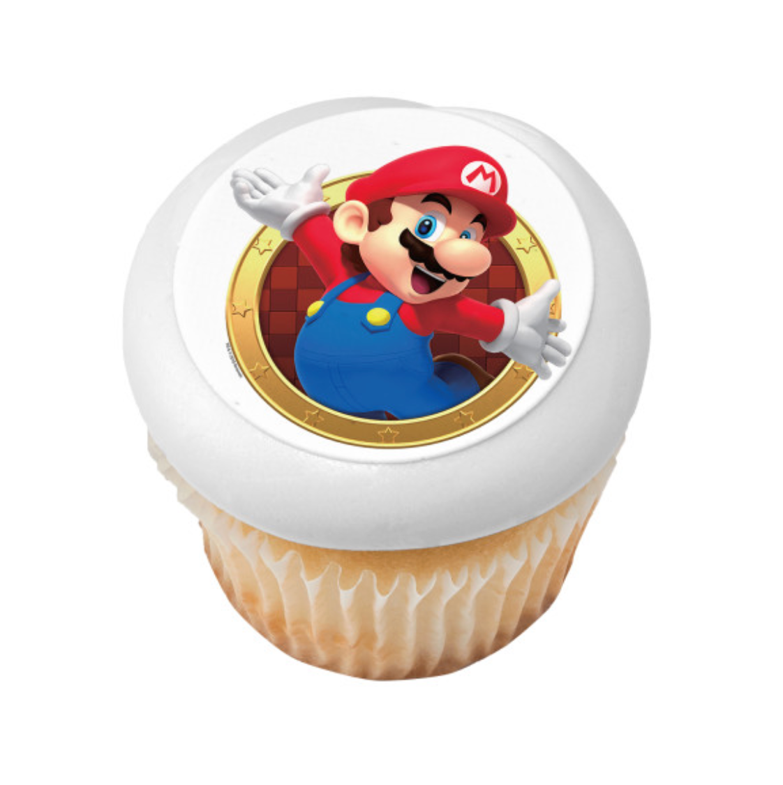 Super Mario™ Mario Here We Go! PhotoCake® Edible Image® icing cake topper
