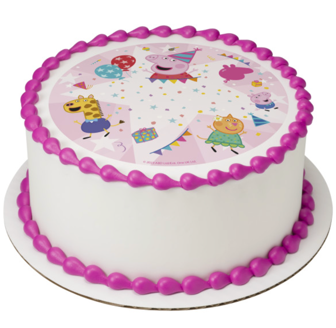 Peppa Pig Peppa’s Party licensed PhotoCake edible image icing cake topper printed in Canada  

Peppa Pig edible cake topper with Peppa’s Party PhotoCake design  

Licensed Peppa Pig PhotoCake Edible Image cake topper for birthday cakes  

Peppa Pig Peppa’s Party edible icing sheet cake decoration  

Peppa Pig birthday cake edible image topper processed in Canada