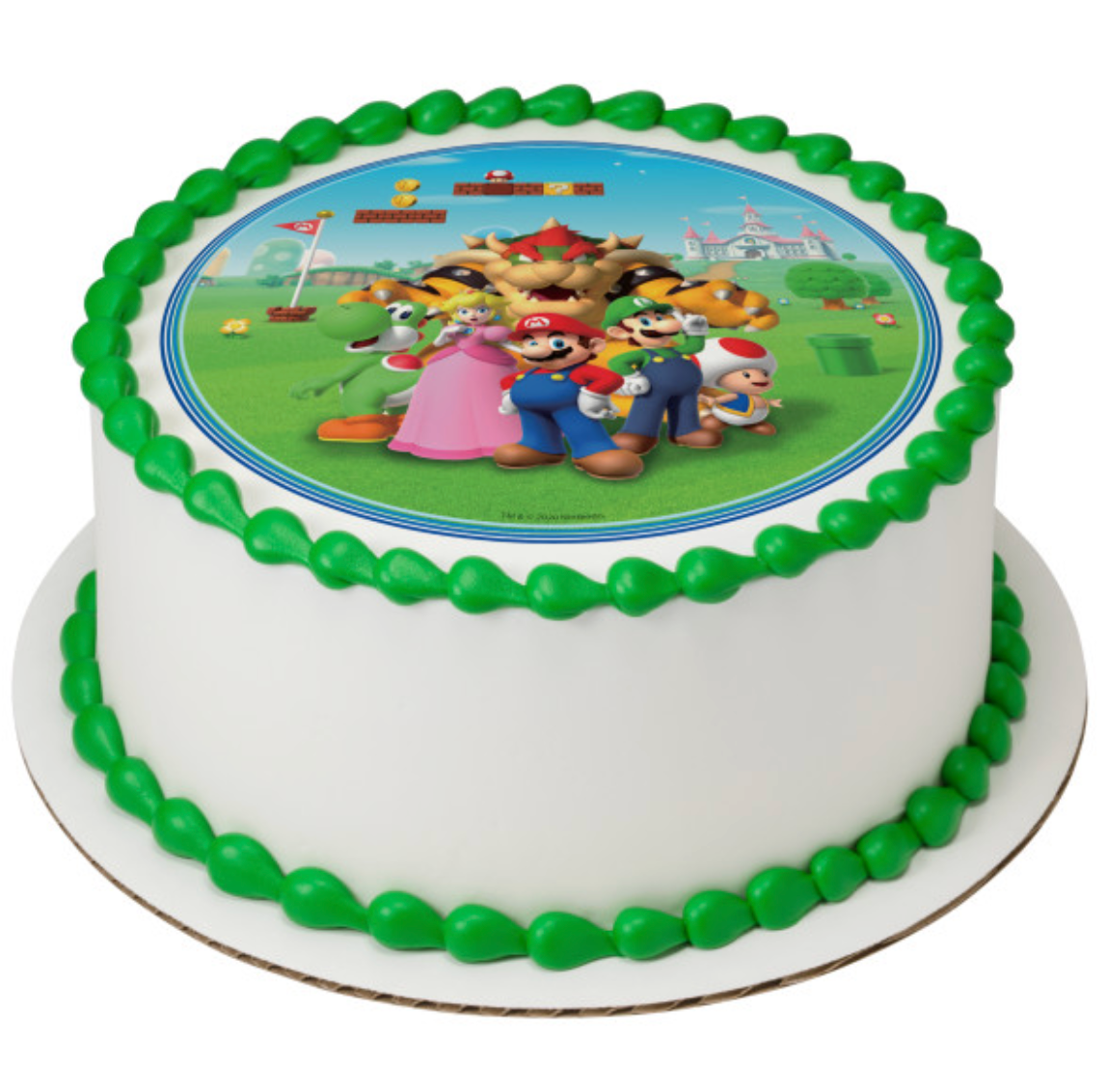 Licensed Nintendo Super Mario PhotoCake Edible Image cake topper
