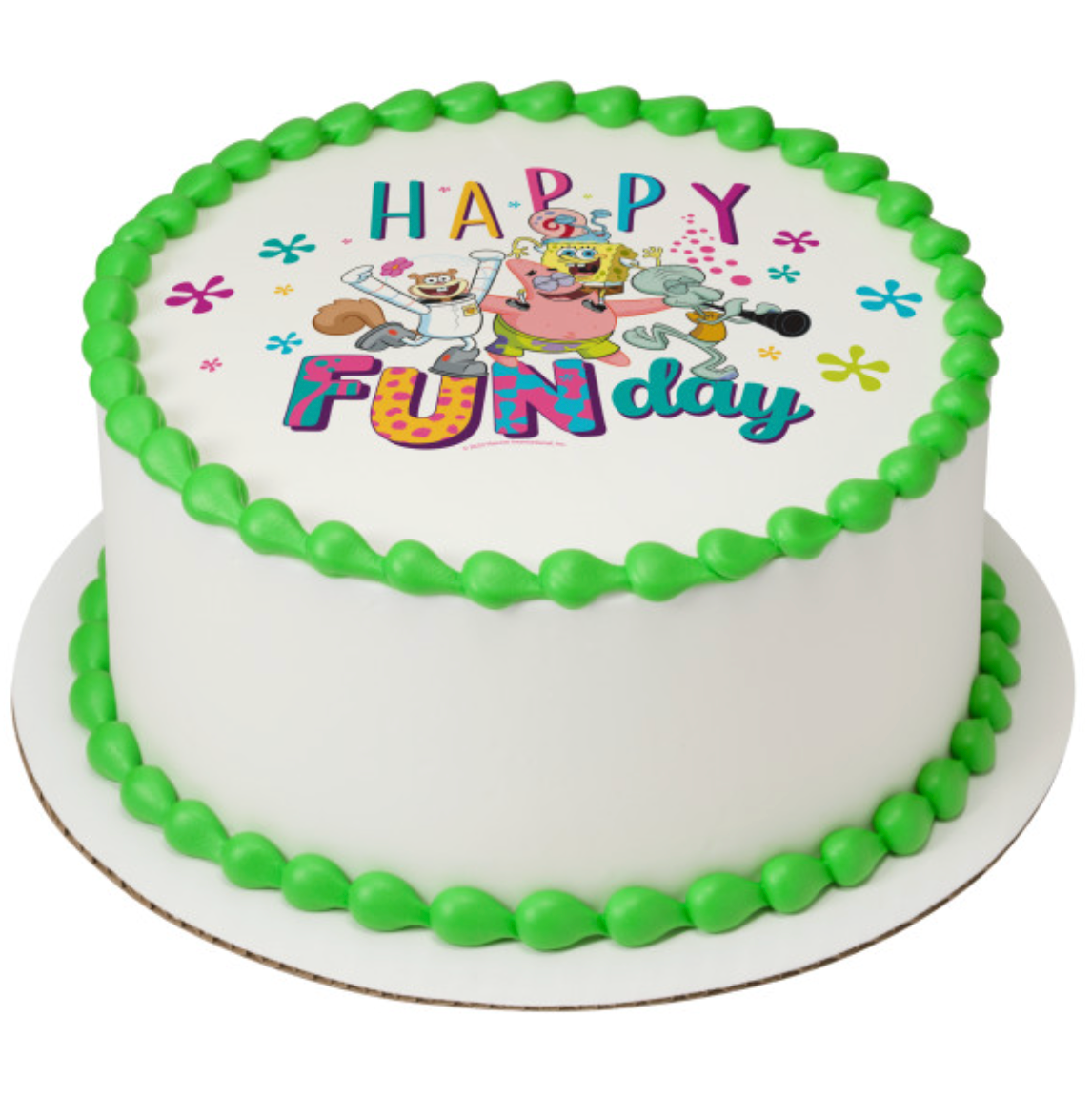 SpongeBob SquarePants Happy Funday PhotoCake edible image cake topper
