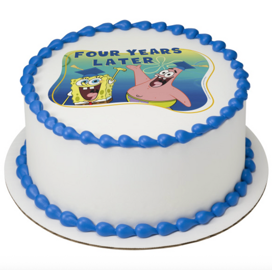 SpongeBob SquarePants 4 Years Later edible icing cake topper PhotoCake Edible Image processed in Canada  

Licensed SpongeBob edible cake topper printed on icing sheet for birthday cakes  

SpongeBob SquarePants PhotoCake edible image cake decoration for kids party  

SpongeBob 4 Years Later edible icing sheet cake topper Canada  

Edible SpongeBob cake image for birthday cake decorating
