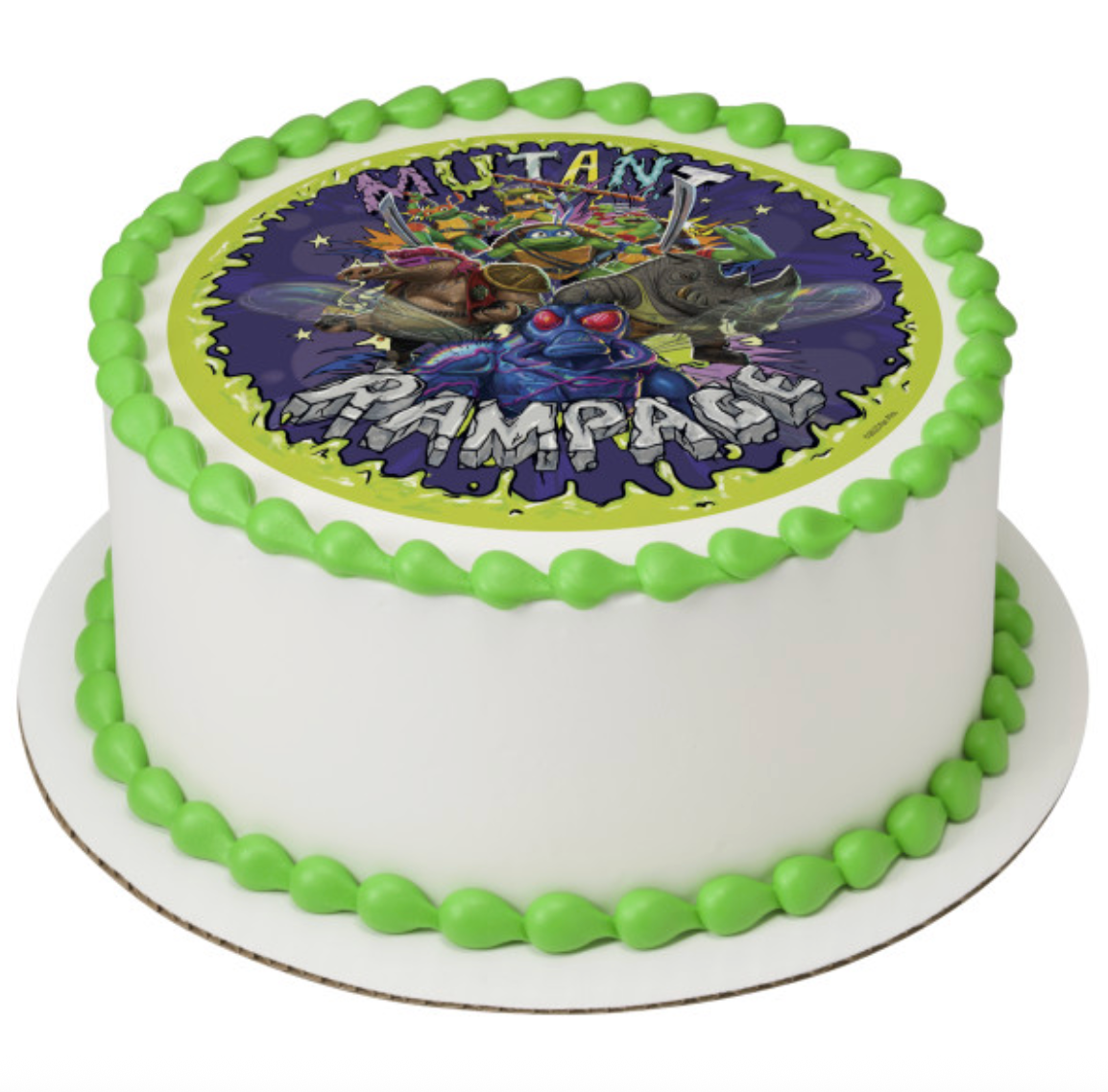 TMNT Mutant Mayhem Surface Time PhotoCake edible image cake topper processed in Canada
