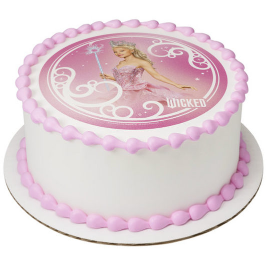 Licensed Wicked Glinda PhotoCake edible image cake topper printed in Canada  

Wicked Glinda edible icing sheet cake decoration for birthday cakes  

PhotoCake Edible Image Wicked Glinda cake topper for themed party cakes  

Glinda Wicked edible cake image on icing sheet processed in Canada  

Licensed Wicked Glinda cake topper for birthday and celebration cakes  

Pink Wicked Glinda edible image cake decoration for fans  

Edible icing cake topper featuring Wicked Glinda PhotoCake design  

Canada processe