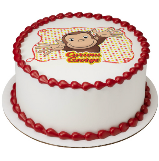Curious George Let’s Celebrate edible cake topper
Licensed Curious George PhotoCake edible image
Curious George birthday cake edible icing topper
Curious George Let’s Celebrate cake decoration
PhotoCake edible icing image printed in Canada
Curious George edible cake topper for kids birthday
