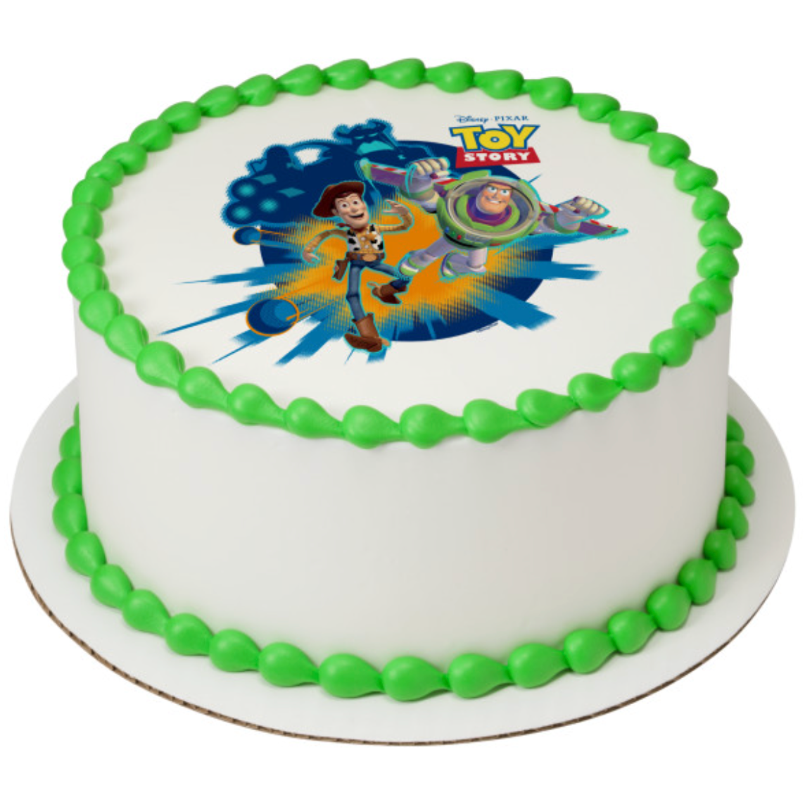 Disney Pixar Toy Story Toys in Action edible icing cake topper
Toy Story PhotoCake edible image for birthday cake
Licensed Toy Story edible cake decoration processed in Canada
Toy Story birthday cake topper with colourful character design
PhotoCake Edible Image Toy Story icing sheet cake topper
Disney and Pixar Toy Story edible topper for kids party cake
Toy Story Toys in Action cake decorating edible image
