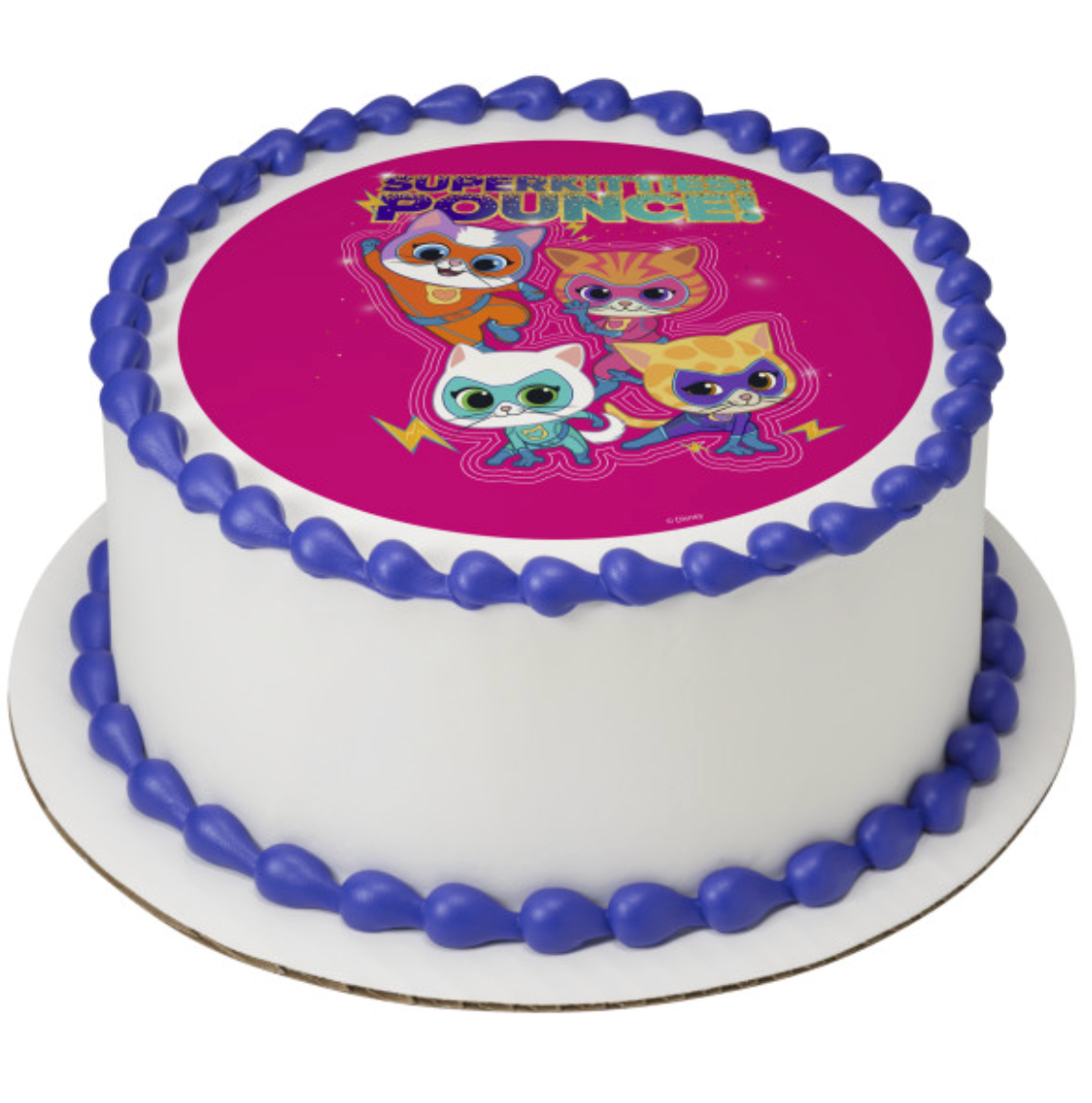 Disney Jr. SuperKitties Pounce! PhotoCake Edible Image icing cake topper processed in Canada