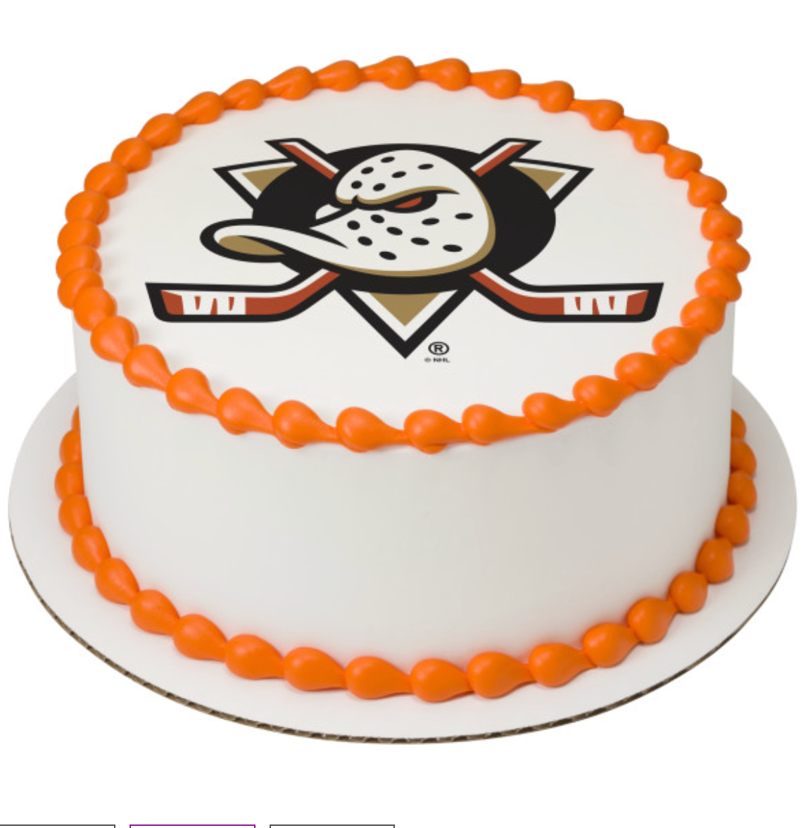 NHL® Licensed Anaheim Ducks PhotoCake® Edible Image® Cake Topper – Official Hockey Cake Decoration, Canada
