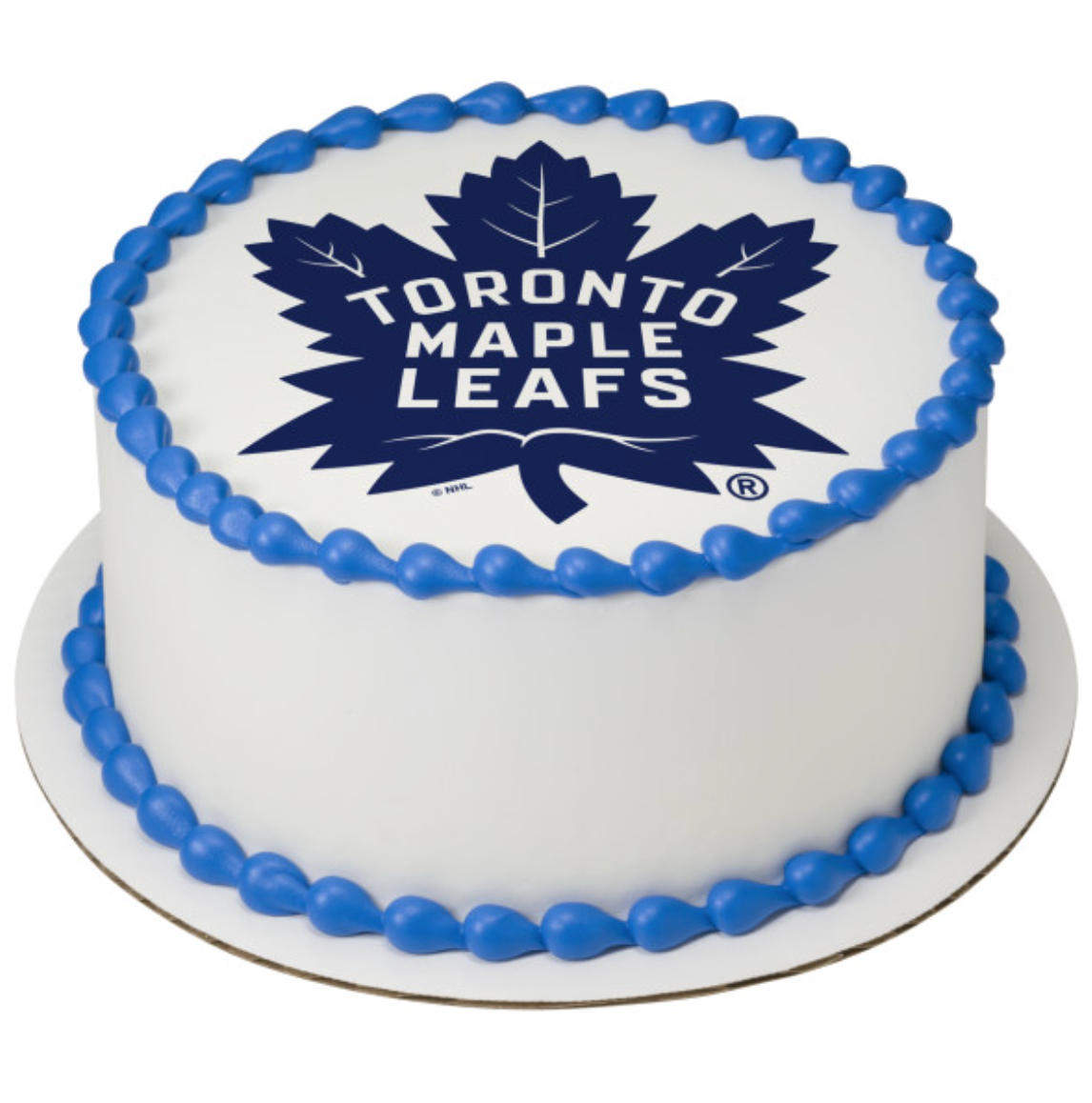 NHL® Licensed Toronto Maple Leafs PhotoCake® Edible Image Cake Topper - Official Hockey Team Cake Decoration Canada
