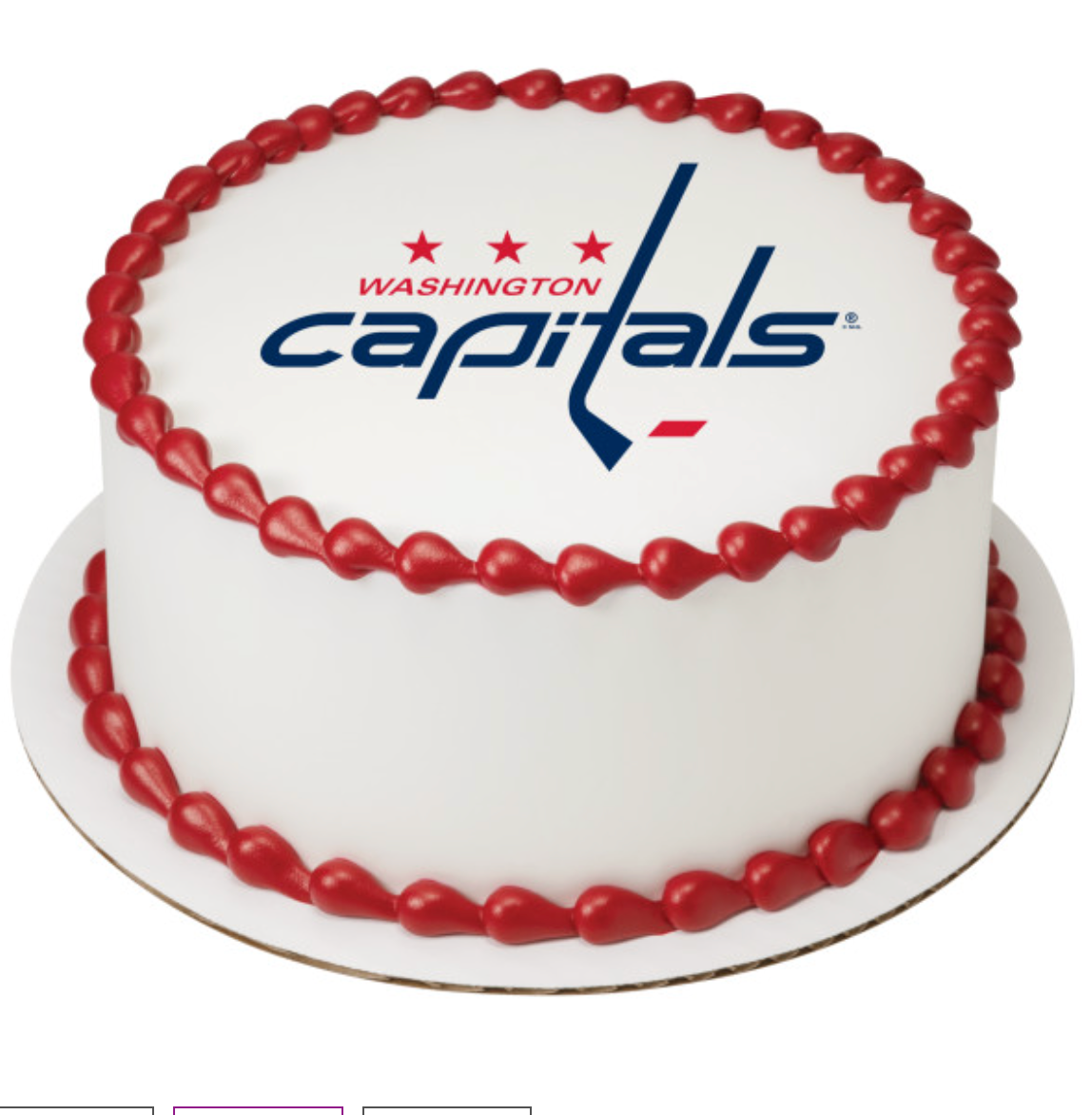Washington Capitals NHL® Team PhotoCake® Edible Image® Cake Topper – Officially Licensed
