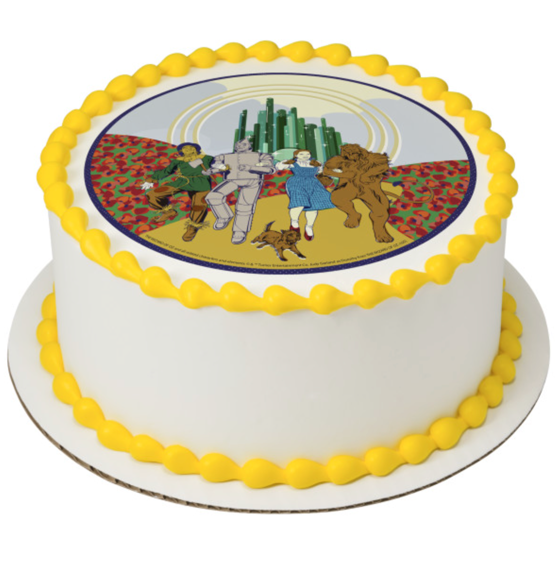 The Wizard of Oz officially licensed PhotoCake Edible Image cake topper printed on edible icing sheet, available in Canada
